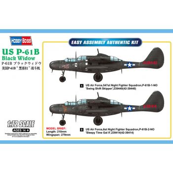 Hobbyboss - 1/72 Us P-61b Black Widow - Hbs87262