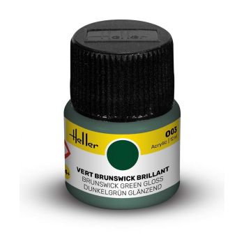 Heller - HELLER ACRYLIC PAINT 003 BRUNSWICK GREEN GLOSS 12 ML