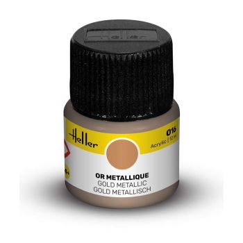 Heller - HELLER ACRYLIC PAINT 016 GOLD METALLIC 12 ML