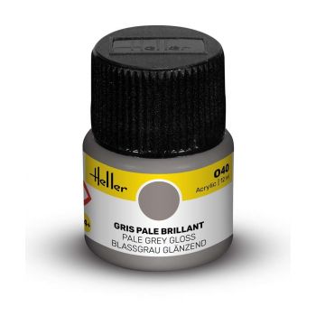 Heller - HELLER ACRYLIC PAINT 040 PALE GREY GLOSS 12 ML