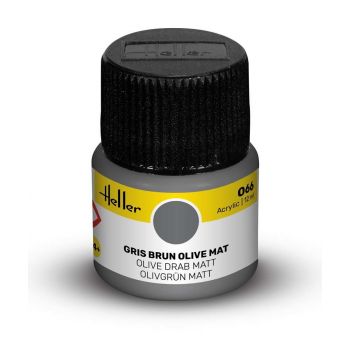 Heller - HELLER ACRYLIC PAINT 066 OLIVE DRAB MATT 12 ML