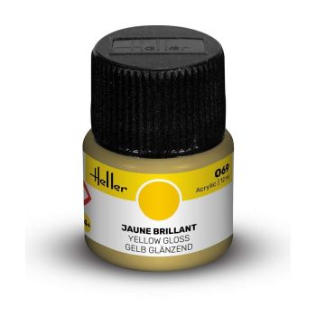 Heller - HELLER ACRYLIC PAINT 069 YELLOW GLOSS 12 ML