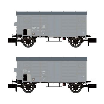 HobbyTrain - 1/160 2-P GEDECKTE GUTERWAGEN K2 SBB II (?/24) *