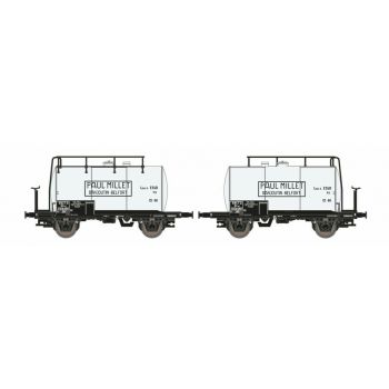 Hobbytrain - 1/160 2-set Leichtbau-kesselwagen Sncf/p.millet Iii (?/22) *hob-h24852