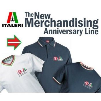 Italeri - Italeri Blue Navy Polo Shirt 60th Anniversary M Sizeita09407