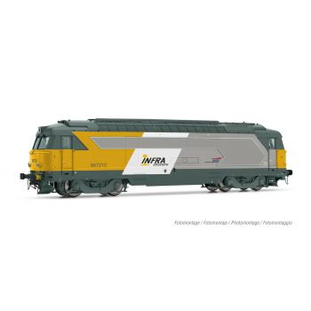 Jouef - 1/87 SNCF BB 67210 DIESEL Y/W INFRA STRUCTURE DCC S (3/24) *