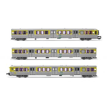 Jouef - SNCF 3-P RIO78 TER (EX NPDC) YELLOW/SILVER V (9/23) *