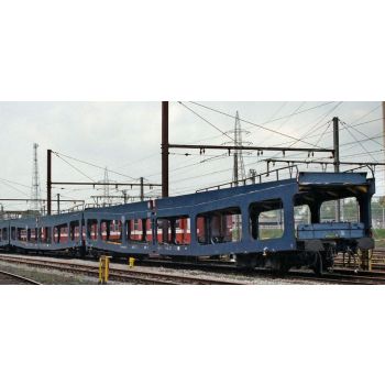 Jouef - SNCB 2-P DD DEV 66 CAR TRANSPORTER BLUE V (9/23) *