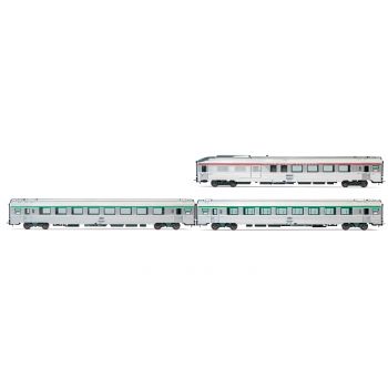 Jouef - 1/87 SNCF 3-P EC ETOILE DU NORD SET 1/2 B3DTUX V (9/24) *