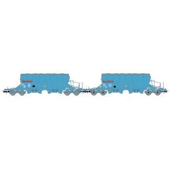 Jouef - 1/87 NACCO 2-P TAOOS HOPPER WAGONS L.BLUE VI (6/24) *