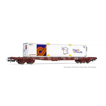 Jouef - Touax 4-axle Containerw. S70 Swap Body Rr Vi (12/22) *jou-hj6243