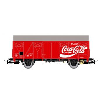 Jouef - SNCF 2-AXLE CLOSED WAGON G4 COCA-COLA IV (9/23) *