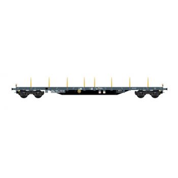 Jouef - F-ERSA 4-AXLE STAKE WAGON RS GREY ERMEWA VI (9/23) *