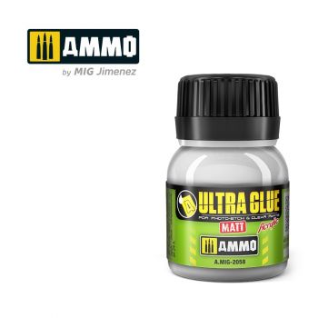 Ammo Mig Jimenez - ULTRA GLUE MATT - ETCH CLEAR PARTS JAR 40 ML (9/23) *