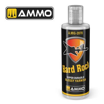 Ammo Mig Jimenez - HARD ROCK SUPER DURABLE GLOSSY VARNISH JAR 60 ML (9/24) *