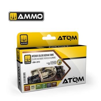 Ammo Mig Jimenez - ATOM ACR. PAINT SET INT. GERMAN TANKS 6 JARS (7/24) *