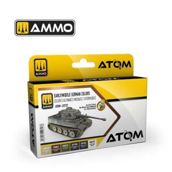 Ammo Mig Jimenez - ATOM ACR. PAINT SET EARLY/MID GERMAN COLORS 6 JARS (8/24) *