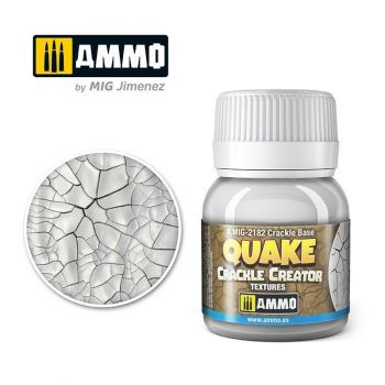 Ammo Mig Jiminez - QUAKE CRACKLE CREATOR TEXTURES CRACKLE BASE 40ML JAR