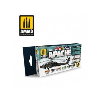 Ammo Mig Jimenez - AH64 APACHE SET 6 JARS 17 ML