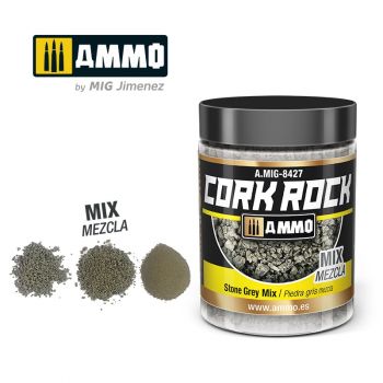 Ammo Mig Jimenez - TERRAFORM CORK ROCK STONE GREY MIX JAR 100 ML