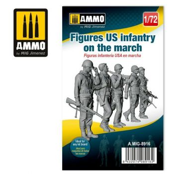 Mig - 1/72 Figures Us Infantry On The March (3/22) *mig8916