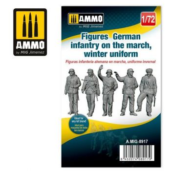 Mig - 1/72 Figures German Infantry March Winter Uniform (3/22) *mig8917