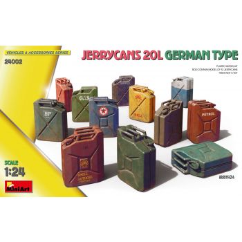 MiniArt - 1/24 JERRYCANS 20L GERMAN TYPE 12 PCS. (5/24) *
