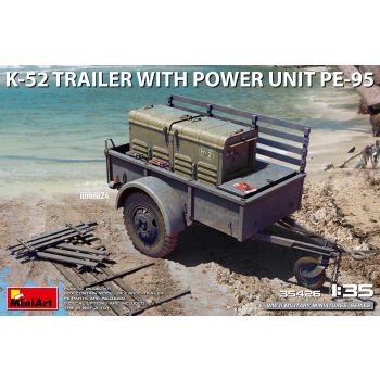 MiniArt - 1/35 K-52 TRAILER W/POWER UNIT PE-95 (9/24) *