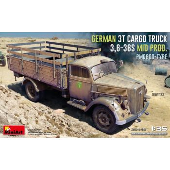 MiniArt - 1/35 GERM 3T TRUCK 3,6-36S. MID PROD. PMQ600-TYPE (11/24) *