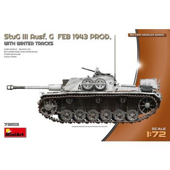 MiniArt - 1/72 STUG III AUSF. G FEB. 1943 PROD.WINTER TRACKS (10/24) *