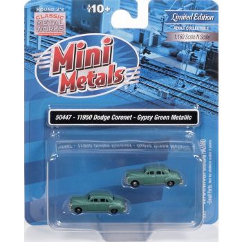 Mini Metals - 1/160 DODGE CORONET GYPSY GREEN METALLIC 1950 2-P