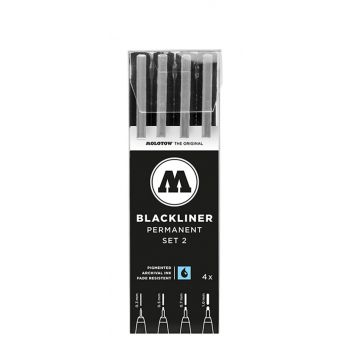 Molotow - MOLOTOW BLACKLINER SET 0.3-0.5-0.7-1.0