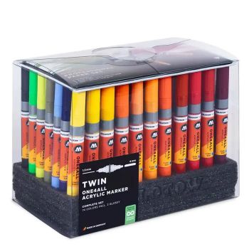 Molotow - ONE4ALL TWIN MARKER COMPLETE SET 74 MARKERS