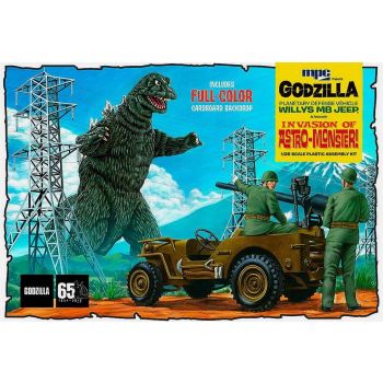 MPC Models - 1/25 GODZILLA DEFENSE VEHICLE WILLYS MB JEEP