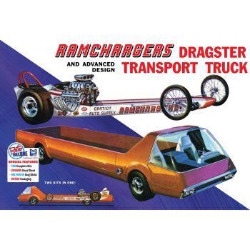MPC Models - 1/25 RAMCHARGERS DRAGSTER en TRANSPORTER TRUCK