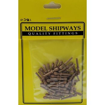 Modelexpo - Belaying Pin Walnut 5/8" 16mm 40/pc (?/22) *mx-ms0381