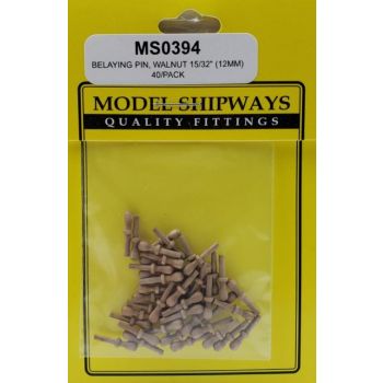 Modelexpo - Belaying Pin Walnut 15/32" 12mm 40/pc (?/22) *mx-ms0394