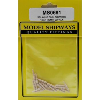 Modelexpo - Belaying Pin Boxwood 13/32" 10mm 40/pc (?/22) *mx-ms0681