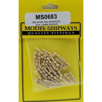 Modelexpo - Belaying Pin Boxwood 9/16" 14mm 40/pc (?/22) *mx-ms0683