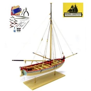 Modelexpo - 1:48 Model Shipways 18th Century Longboat Kitmx-ms1457cbt