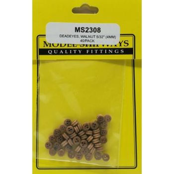 Modelexpo - Deadeye Walnut 4mm 40/pc (?/22) *mx-ms2308