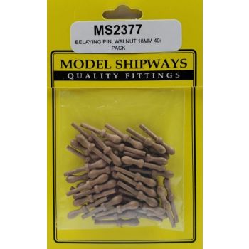 Modelexpo - Belaying Pins Walnut 18mm 40/pc (?/22) *mx-ms2377