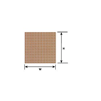 Plastruct - SHEET SQUARE TILE WH./CL./RED 1.4x300x175MM 2X PS-41