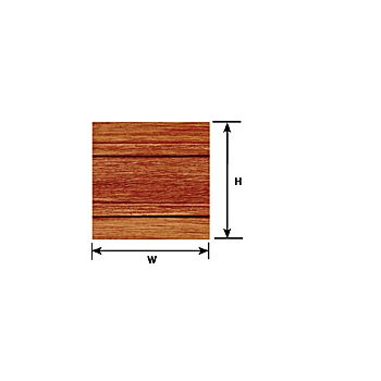 Plastruct - 1/12 SHEET BOARD en BATTEN DH. BEIGE 0.5x175x600MM 1X PS-29