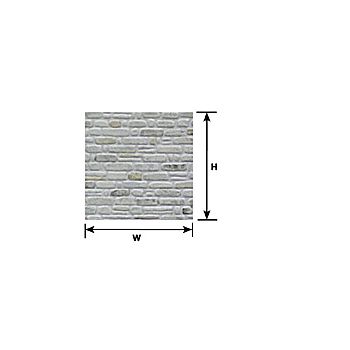 Plastruct - 1/48 SHEET STONE WALL BEIGE 0.5x300x175MM 2X PS-61