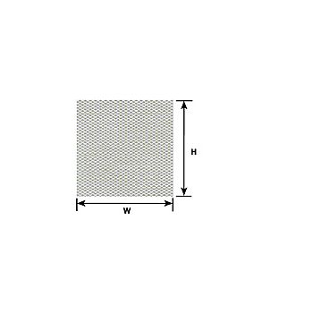 Plastruct - 1/200 SHEET TREAD PLATE TAN 1.5x98x57MM 2X PS-157