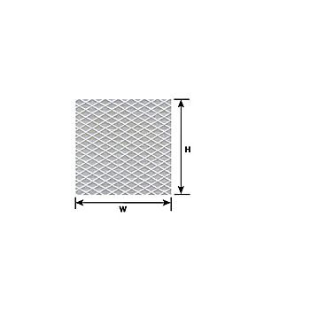 Plastruct - 1/48 SHEET TREAD PLATE WH. 1.5x98x57MM 2X PS-158