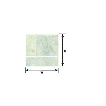 Plastruct - SHEET SQUARE TILE COPOLY CL. 1"" 300x175MM 2X PSC-46