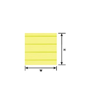 Plastruct - SHEET CLAPBOARD SIDING STY. WH. 3/8 0.5x600x350MM 1X PS-57XL