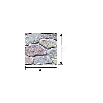 Plastruct - 1/12 SHEET FIELD STONE DH. BEIGE 0.5x350x600MM 1X PS-75XL